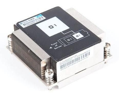 HP 665002-001 Procesador Disipador térmico/Radiador Negro, Metálico – Reacondicionado