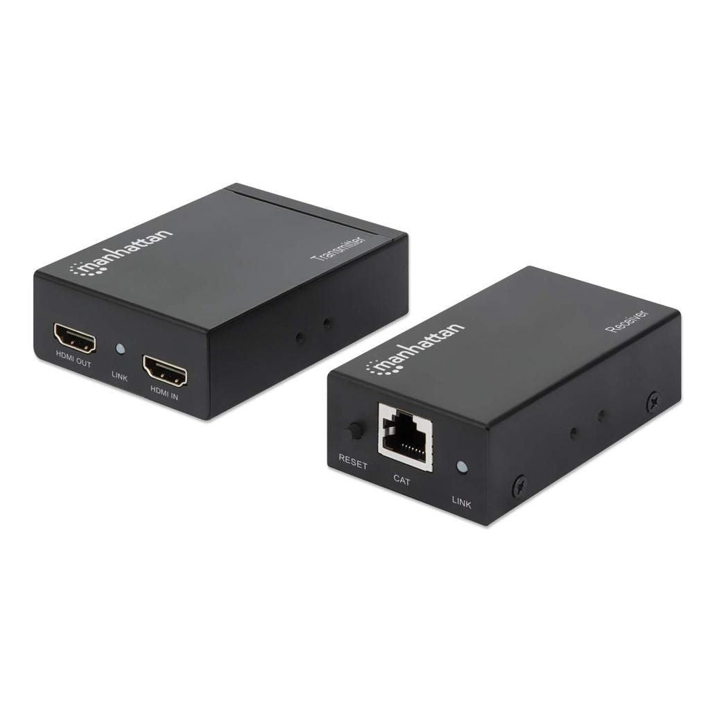 Manhattan 207461 extensor audio/video Transmisor y receptor de señales AV Negro