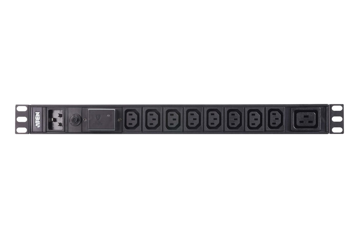ATEN 9-Outlet 1U Basic PDU with unidad de distribución de energía (PDU) 9 salidas AC Negro