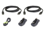 ATEN 2L-7D03UDPX5 cable para video, teclado y ratón (kvm) Negro