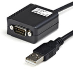 StarTech.com ICUSB422 cambiador de género para cable DB9 M USB-A FM Negro