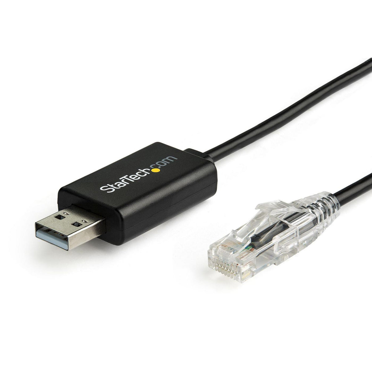 StarTech.com ICUSBROLLOVR cambiador de género para cable RJ-45 USB 2.0 Type-A Negro