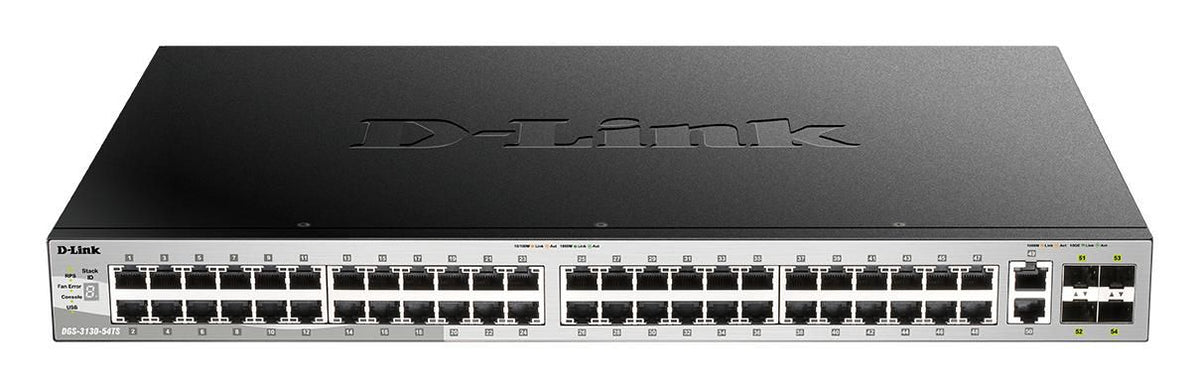 D-Link DGS-3130-54TS/E switch Gestionado L3 Gigabit Ethernet (10/100/1000) Gris