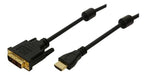 LogiLink HDMI>DVI-D 5m Negro