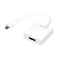 LogiLink 0.14m, USB-C 3.1/DisplayPort Adaptador gráfico USB Blanco