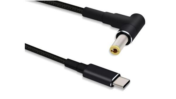 Microconnect USBC-DC-5A-12V cambiador de género para cable 5.5 x 2.5 mm Negro