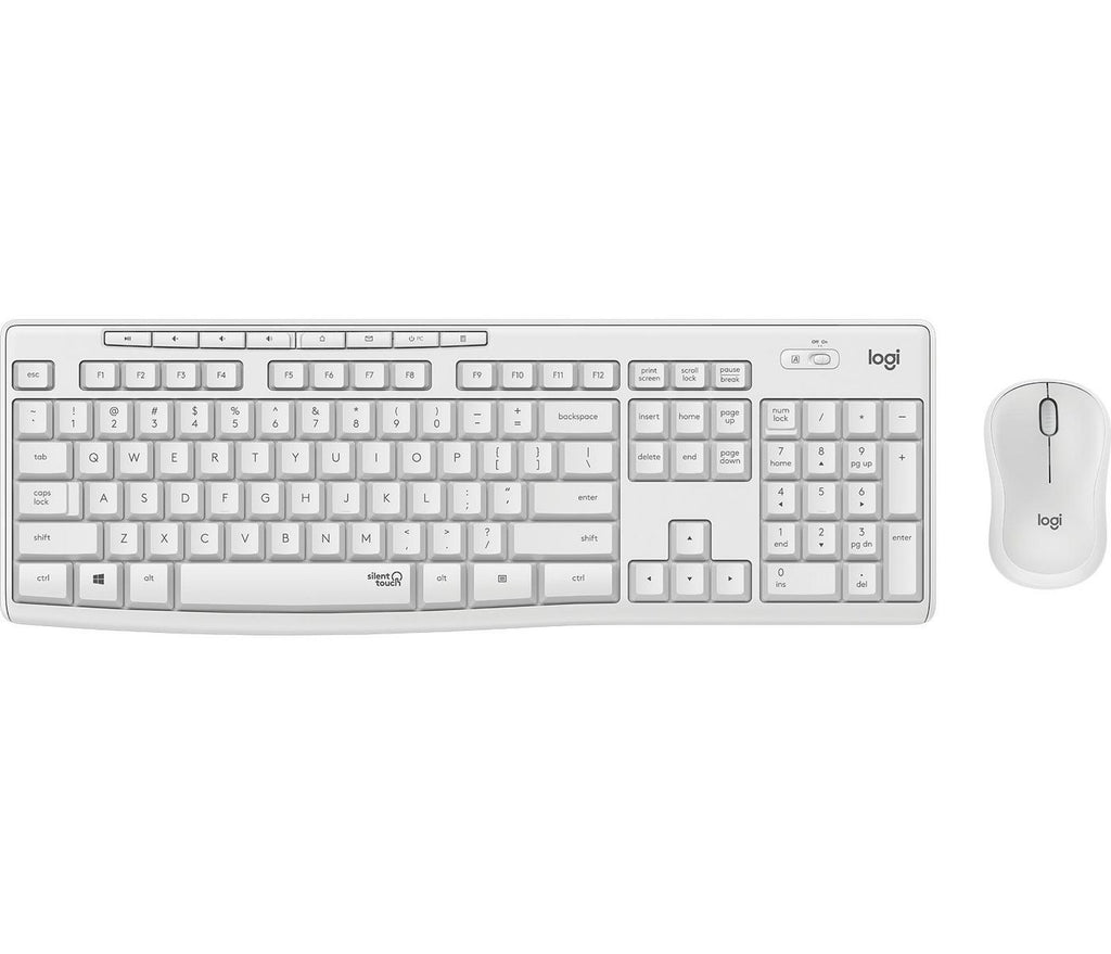 Logitech MK295 Silent teclado Ratón incluido Oficina RF inalámbrico QWERTZ Húngaro Blanco