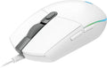 Ratón Gaming Logitech G102 Lightsync/ Hasta 8000 DPI/ Blanco