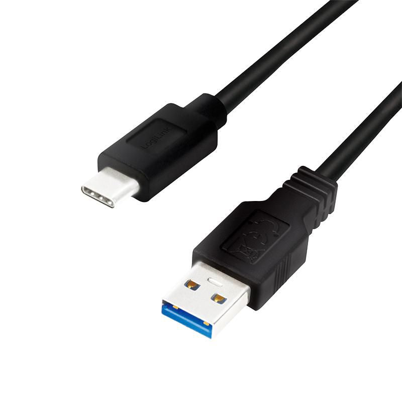 LogiLink CU0167 cable USB USB 3.2 Gen 1 (3.1 Gen 1) 0,5 m USB A USB C Negro