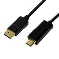 LogiLink CV0127 adaptador de cable de vídeo 2 m DisplayPort HDMI tipo A (Estándar) Negro