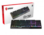 MSI Vigor GK30 teclado Juego USB QWERTZ Alemán Negro