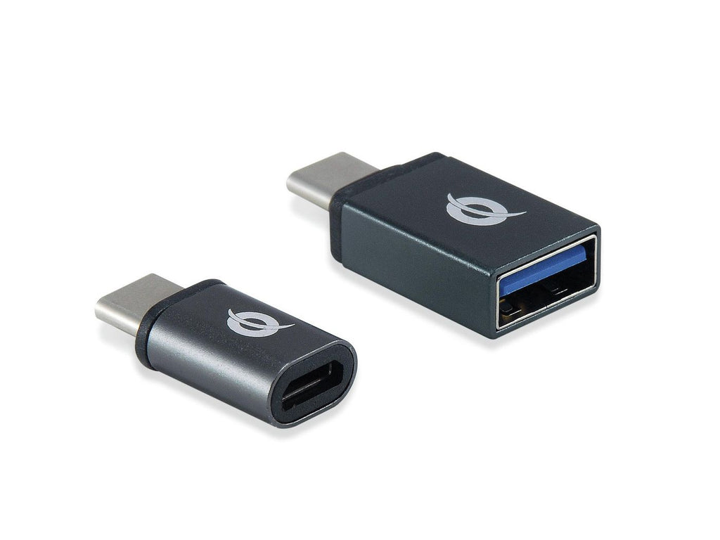 Conceptronic DONN04G cambiador de género para cable USB 3.1 Gen 1 Type-C, USB 2.0 Type-C USB 3.1 Gen 1 Type-A, USB 2.0 Micro Negro