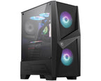 MSI MAG FORGE 100R carcasa de ordenador Midi Tower Negro, Transparente