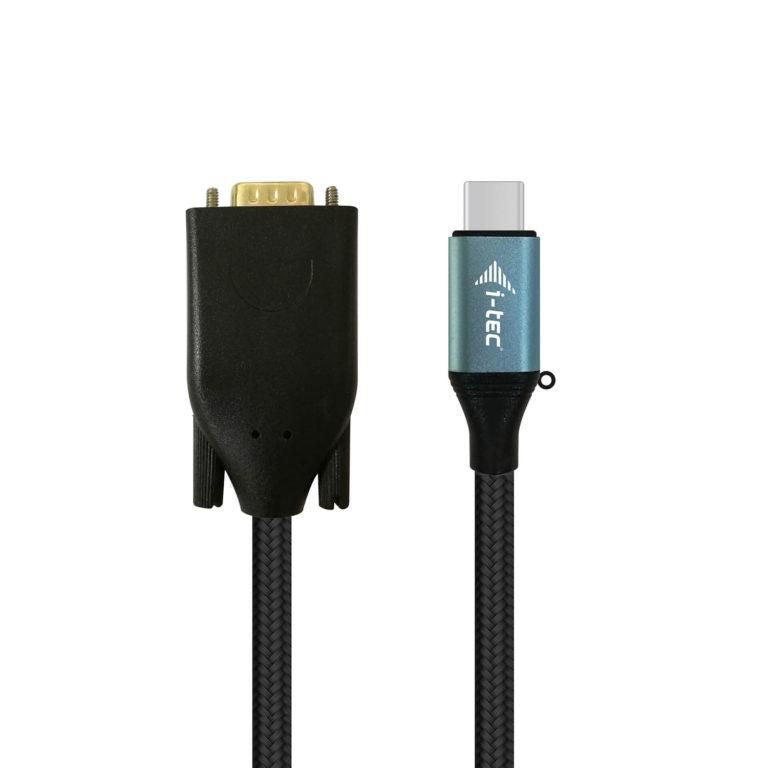 i-tec C31CBLVGA60HZ adaptador de cable de vídeo 1,5 m USB Tipo C VGA (D-Sub) Negro, Azul