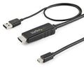 StarTech.com HD2MDPMM2M adaptador de cable de vídeo HDMI tipo A (Estándar) Negro