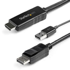 StarTech.com HD2DPMM2M adaptador de cable de vídeo HDMI tipo A (Estándar) Negro
