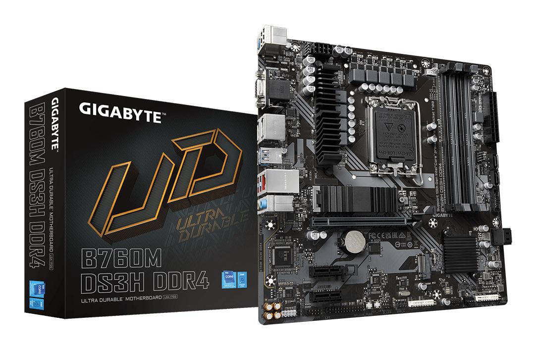 GIGABYTE B760M DS3H DDR4 placa base Intel B760 Express LGA 1700 micro ATX