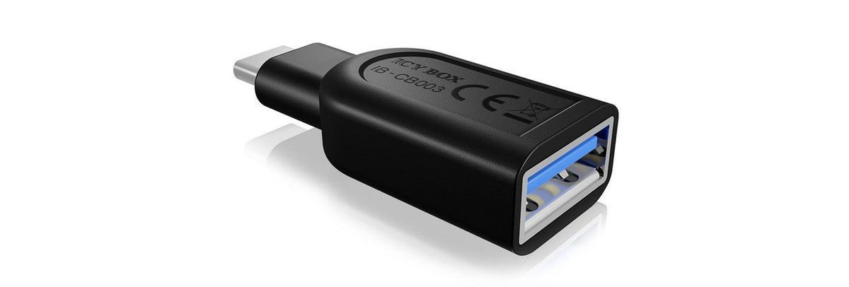 ICY BOX IB-CB003 USB 3.0 Type-C USB 3.0 Type-A Negro