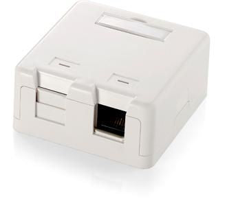 Equip 125122 caja de tomacorriente Blanco