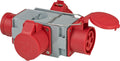 Brennenstuhl Power Plug Adapter Grey, Red 1081640