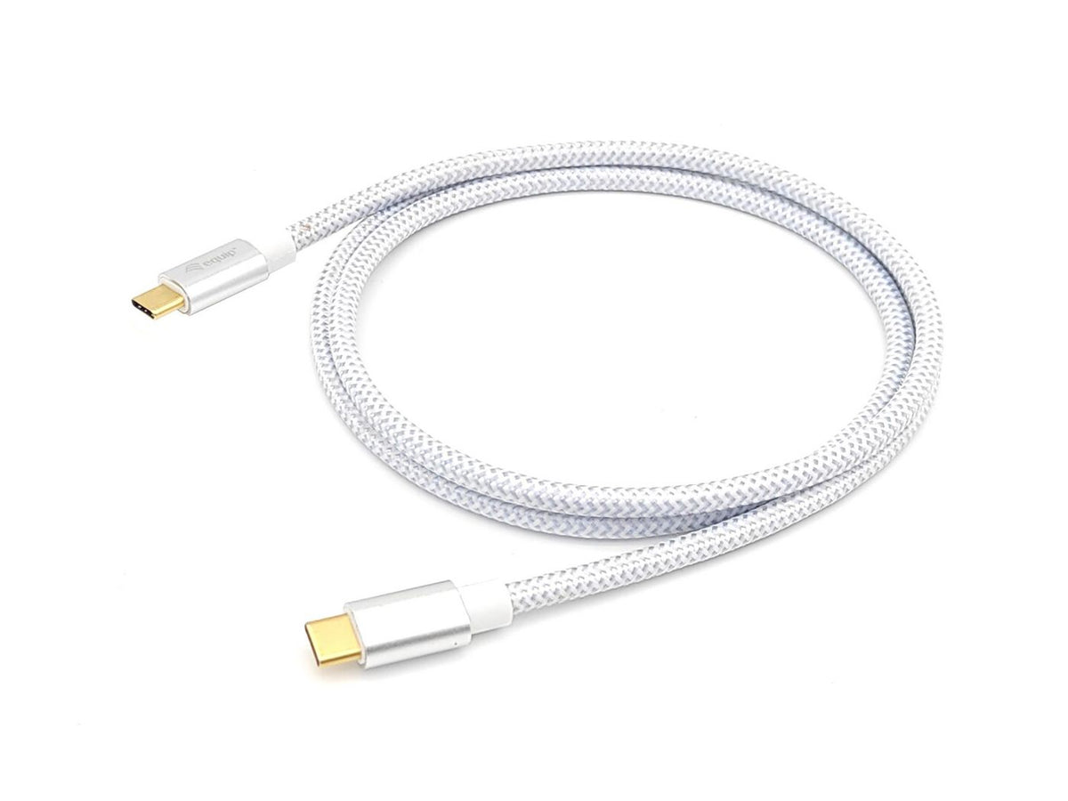 Equip 128356 cable USB USB 3.2 Gen 2 (3.1 Gen 2) 1 m USB C 10 Gbit/s Plata, Blanco