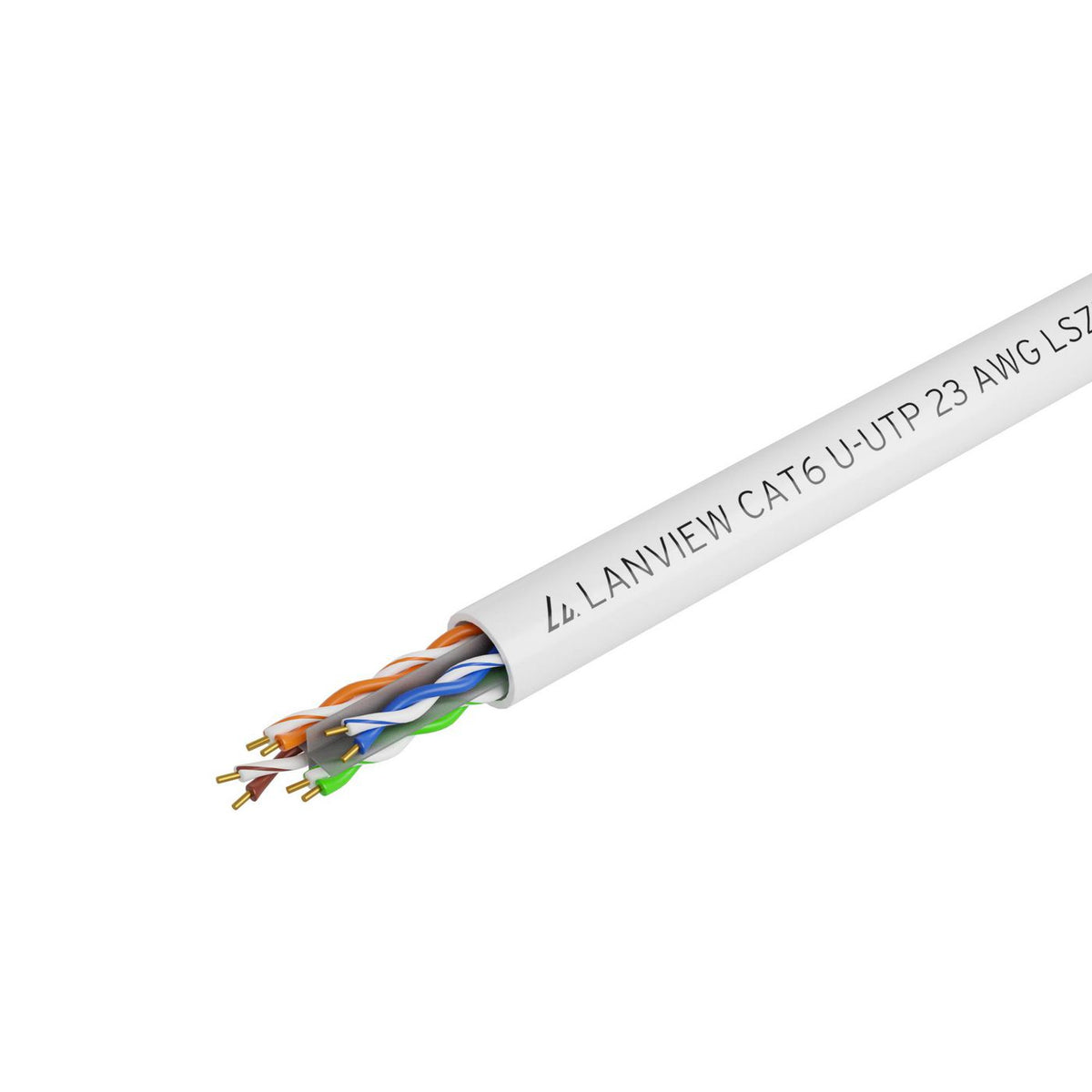 Lanview LVN122114 cable de red Blanco 305 m Cat6 U/UTP (UTP) Alrededor