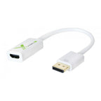 Techly IADAP DP-HDMIFP adaptador de cable de vídeo 0,2 m DisplayPort HDMI Blanco