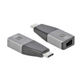 Techly IADAP USBC-MDP4K60 Adaptador gráfico USB 3840 x 2160 Pixeles Negro, Plata