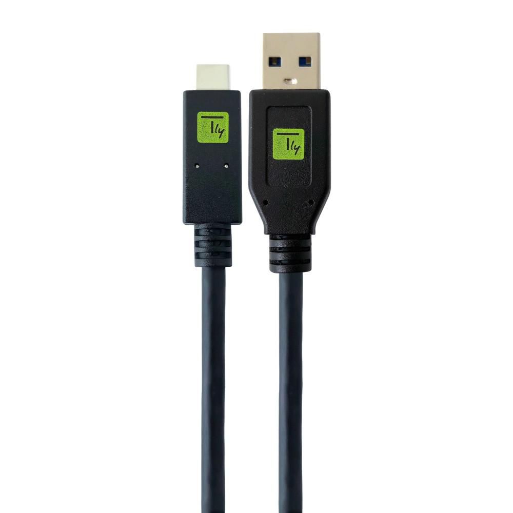Techly ICOC MUSB31-CMAM05T cable USB USB 3.2 Gen 1 (3.1 Gen 1) 0,5 m USB A USB C 5 Gbit/s Negro