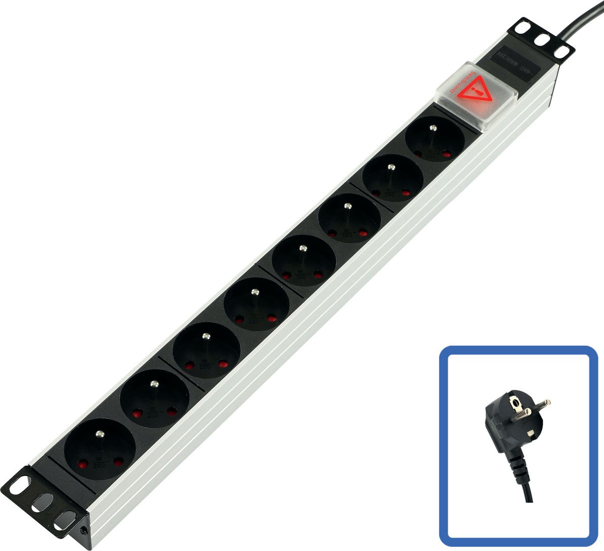 Lanview TUPS031 unidad de distribución de energía (PDU) 1U Negro