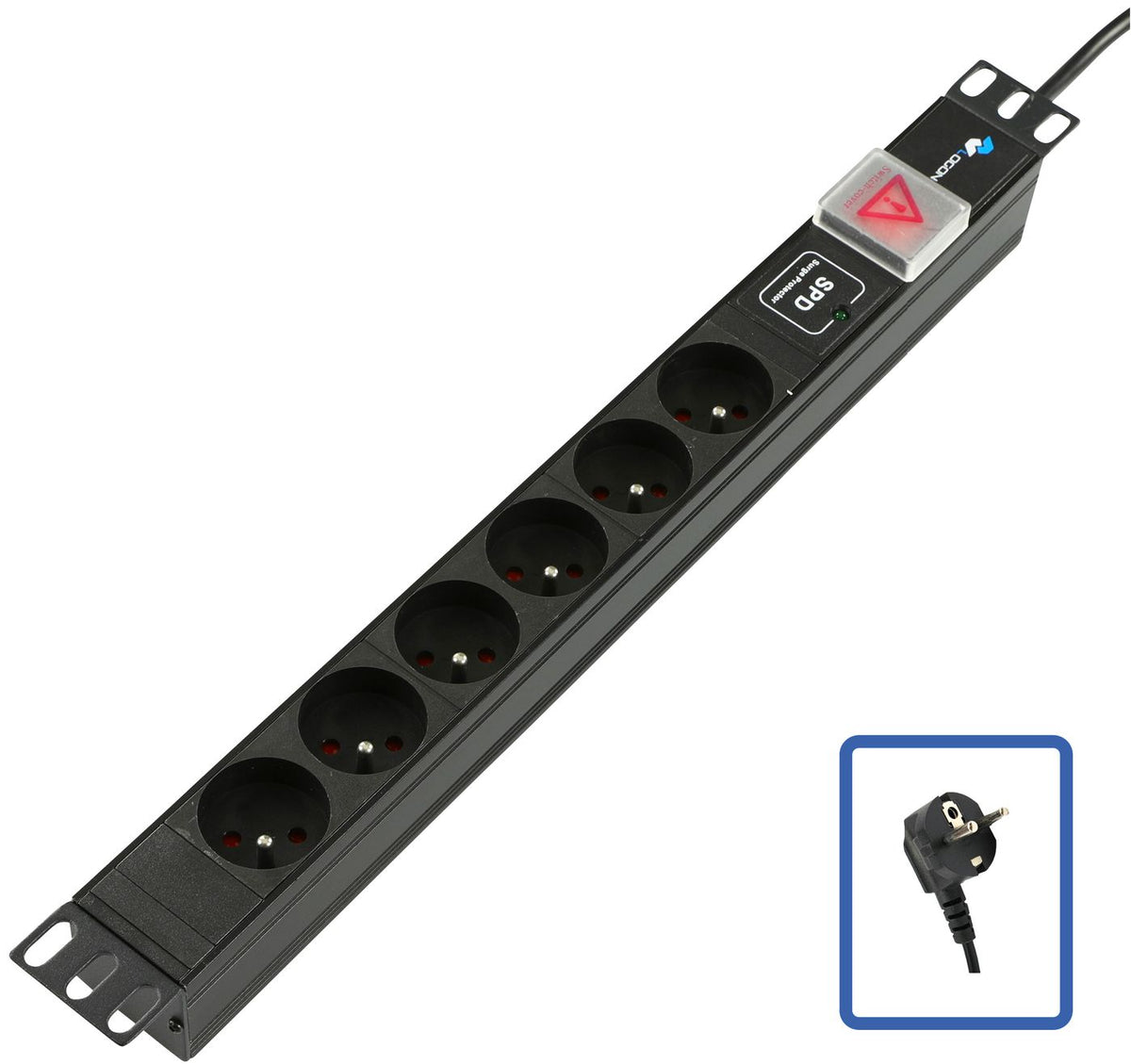 Lanview TUPS047 unidad de distribución de energía (PDU) Negro
