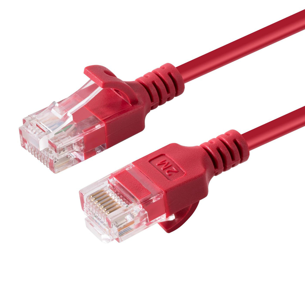Microconnect V-UTP6A075R-SLIM cable de red Rojo 7,5 m Cat6a U/UTP (UTP)