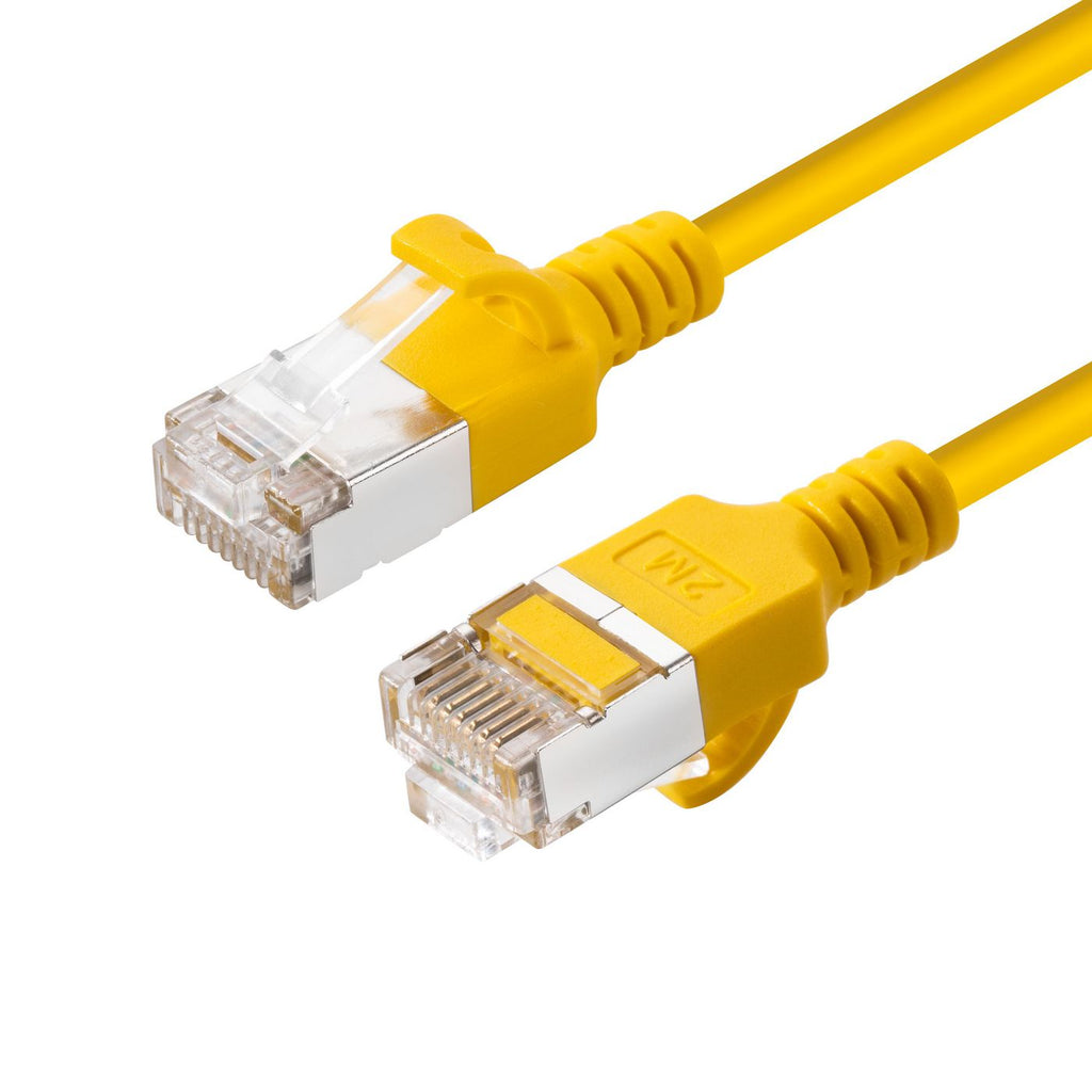 Microconnect V-FTP6A0025Y-SLIM cable de red Amarillo 0,25 m Cat6a U/FTP (STP)