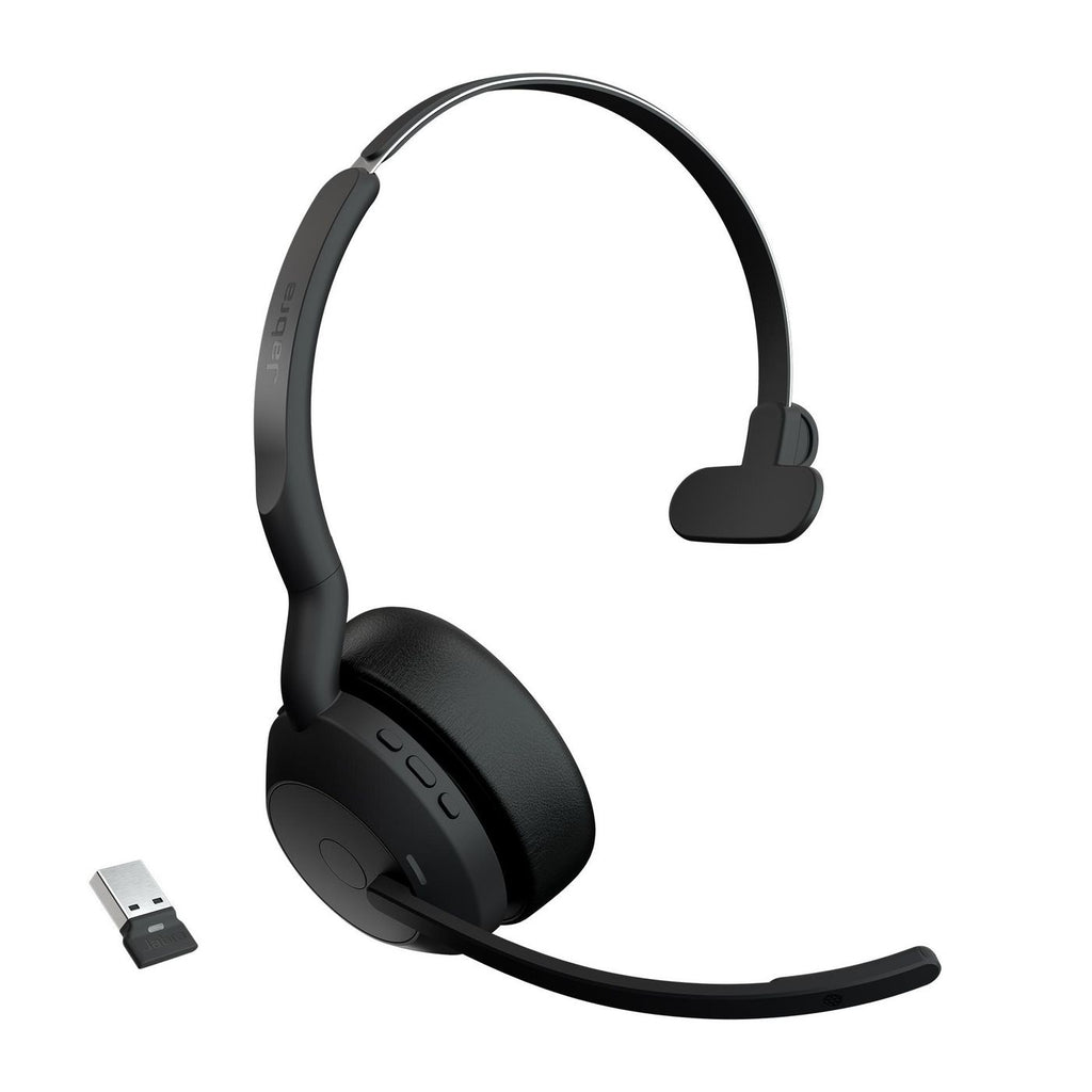 Jabra Evolve2 55 Auriculares Inalámbrico Diadema Oficina/Centro de llamadas USB Tipo C Bluetooth Base de carga
