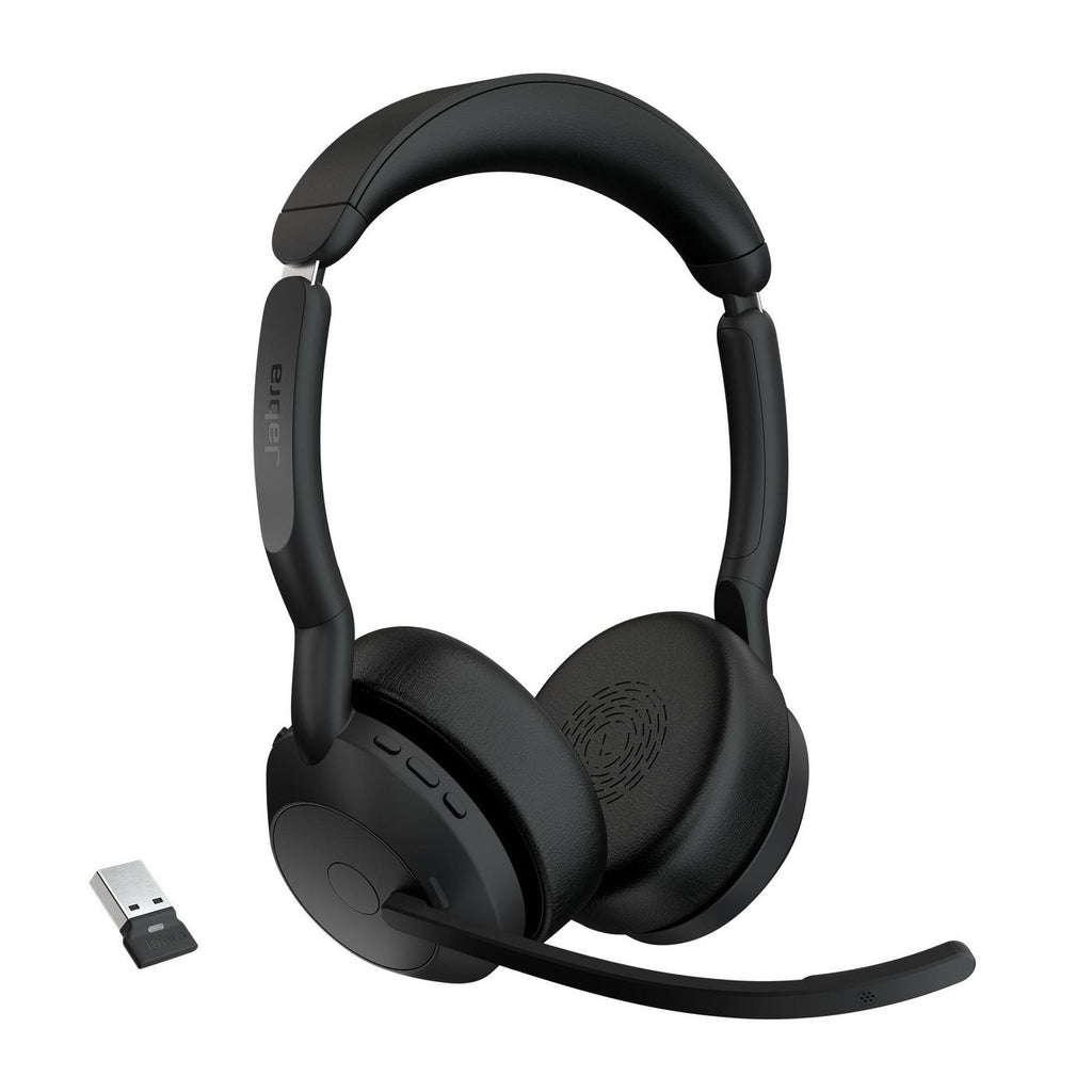 Jabra Evolve2 55 Auriculares Inalámbrico Diadema Oficina/Centro de llamadas USB Tipo C Bluetooth Base de carga