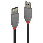 Lindy 36692 cable USB USB 2.0 1 m USB A 0,48 Gbit/s Negro, Gris