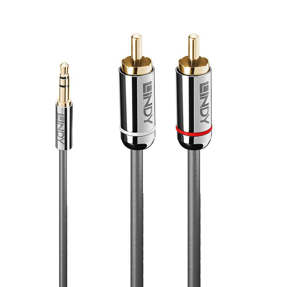 Lindy 35336 cable de audio 5 m 3,5mm 2 x RCA Antracita