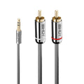 Lindy 35336 cable de audio 5 m 3,5mm 2 x RCA Antracita