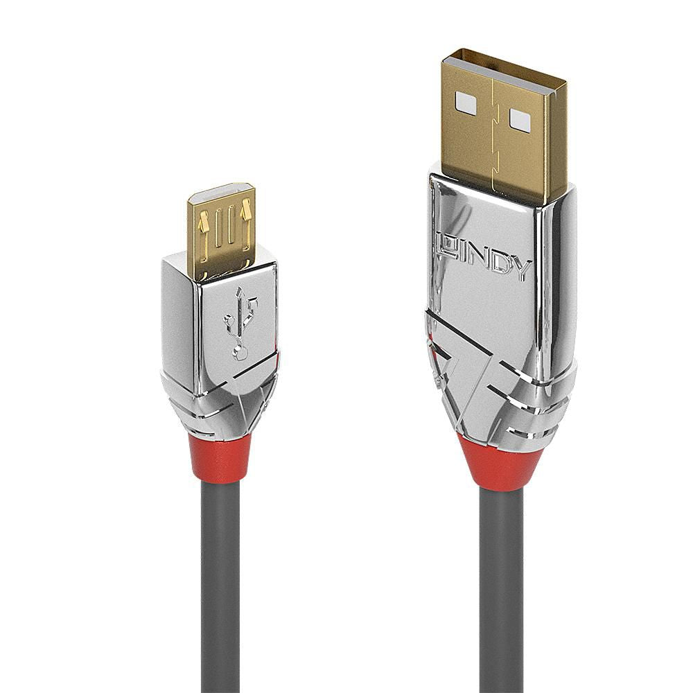 Lindy 36651 cable USB USB 2.0 1 m USB A Micro-USB B 0,48 Gbit/s Gris