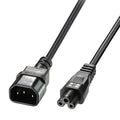 Lindy 30343 cable de transmisión Negro 5 m C14 acoplador C5 acoplador