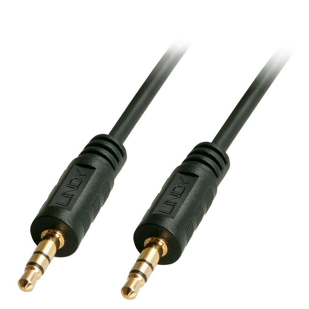 Lindy 35641 cable de audio 1 m 3,5mm Negro
