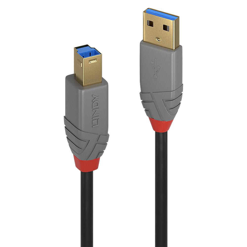 Lindy 36741 cable USB USB 3.2 Gen 1 (3.1 Gen 1) 1 m USB A USB B 5 Gbit/s Negro