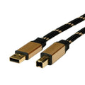 Roline Gold Usb 2.0 Cable, A - B, 11.02.8803