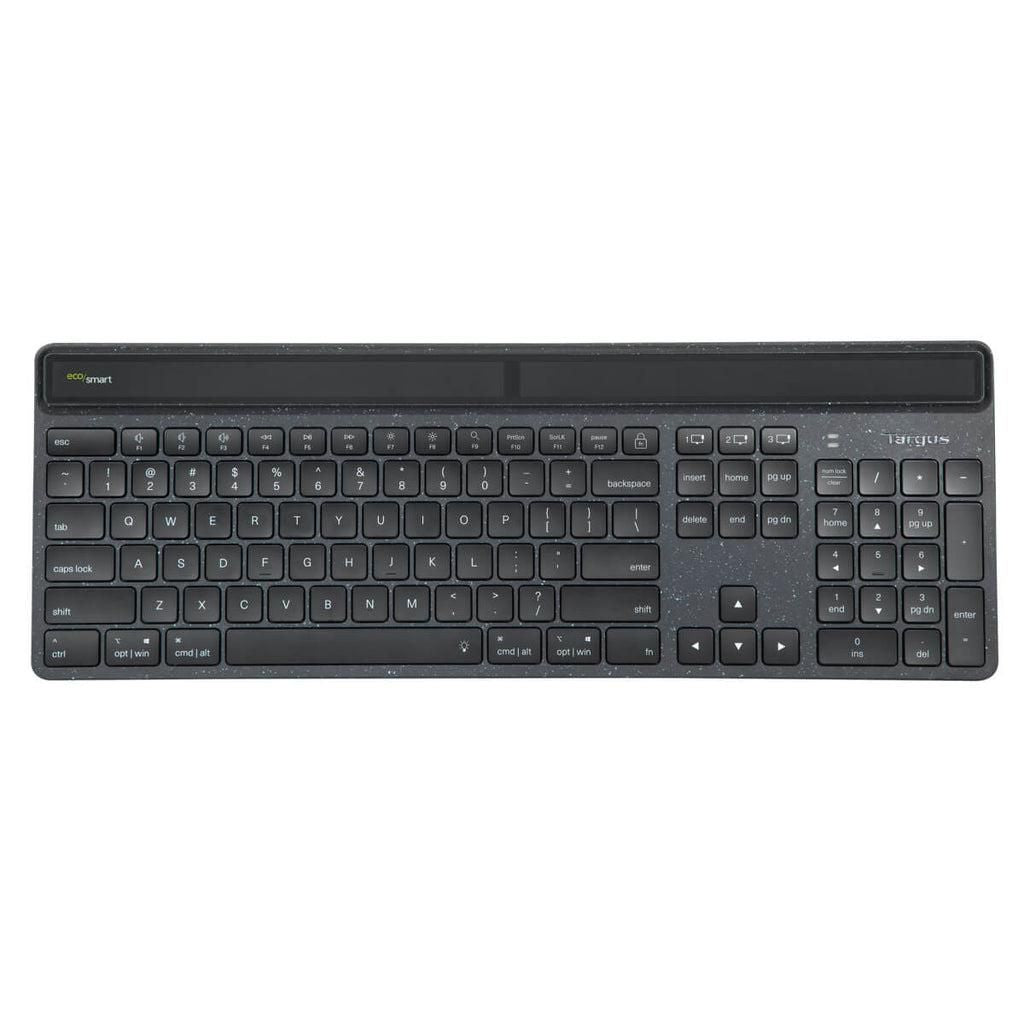 Targus Sustainable Energy Harvesting EcoSmart teclado Universal Bluetooth QWERTY Nórdico Negro
