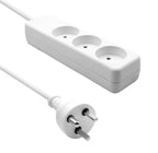 Microconnect MC-EDBGRU0302W base múltiple 2 m 3 salidas AC Blanco