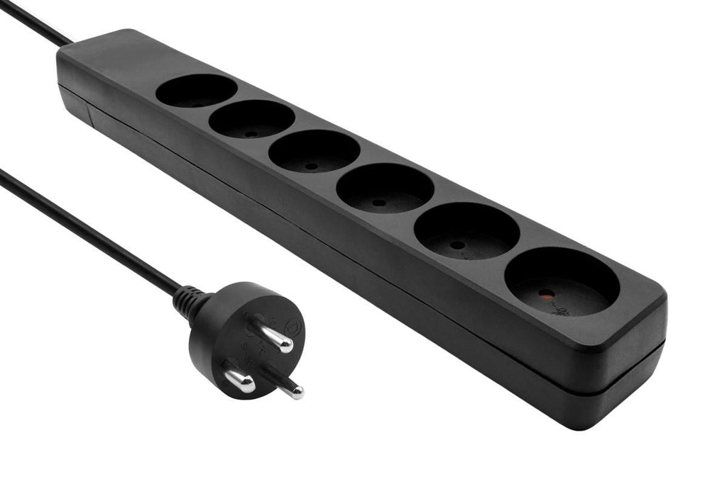 Microconnect MC-GRU0615DKB base múltiple 15 m 6 salidas AC Negro