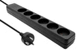 Microconnect MC-GRU0615DKB base múltiple 15 m 6 salidas AC Negro