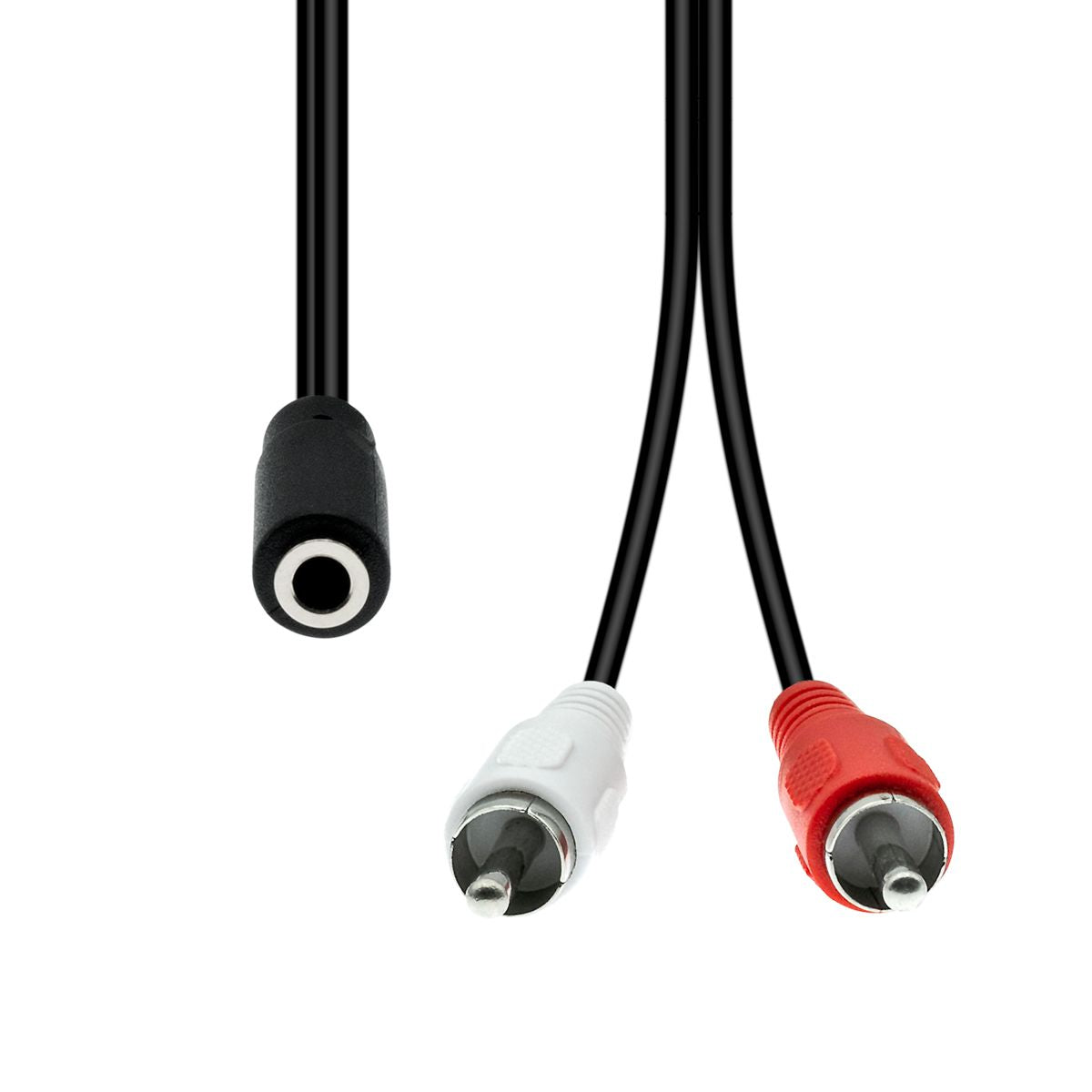 ProXtend 3-Pin to 2 x RCA Cable F-M M3F2XRCA-002