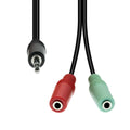 ProXtend 4-Pin to 2x 3-Pin Cable M-F M42XM3F-003