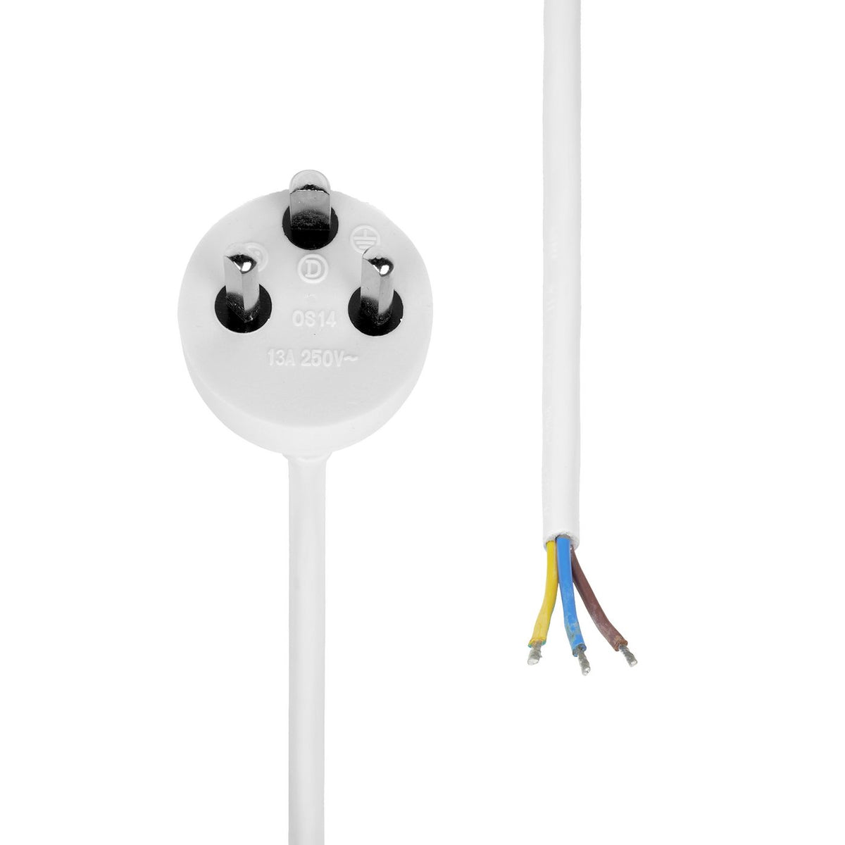 Microconnect MC-PE010EDBW-OE cable de transmisión Blanco 10 m Enchufe tipo K
